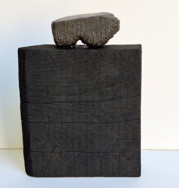 Taurus, 2026, bronze, burnt oak, h 24.5x17x4 cm, 1/1