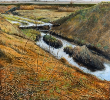 Jis ateina, 2025, drobė, aliejus, 110x120 cm