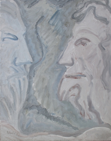 Judo pabučiavimas, 1992, drobė, aliejus, 92x73 cm