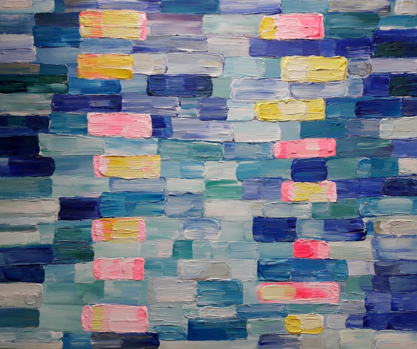 Tiesiog potėpiai #11, 2021, drb., akrilas, 100x120 cm