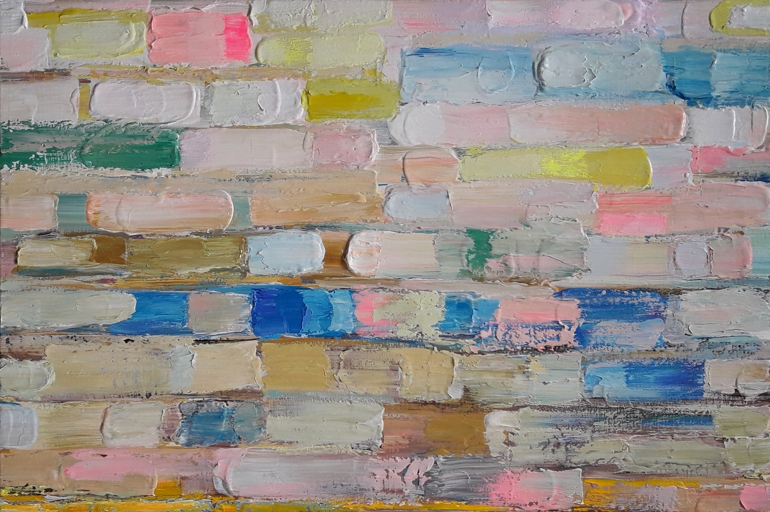 Tiesiog potėpiai #12, 2021, drb.,al.,  60x90 cm