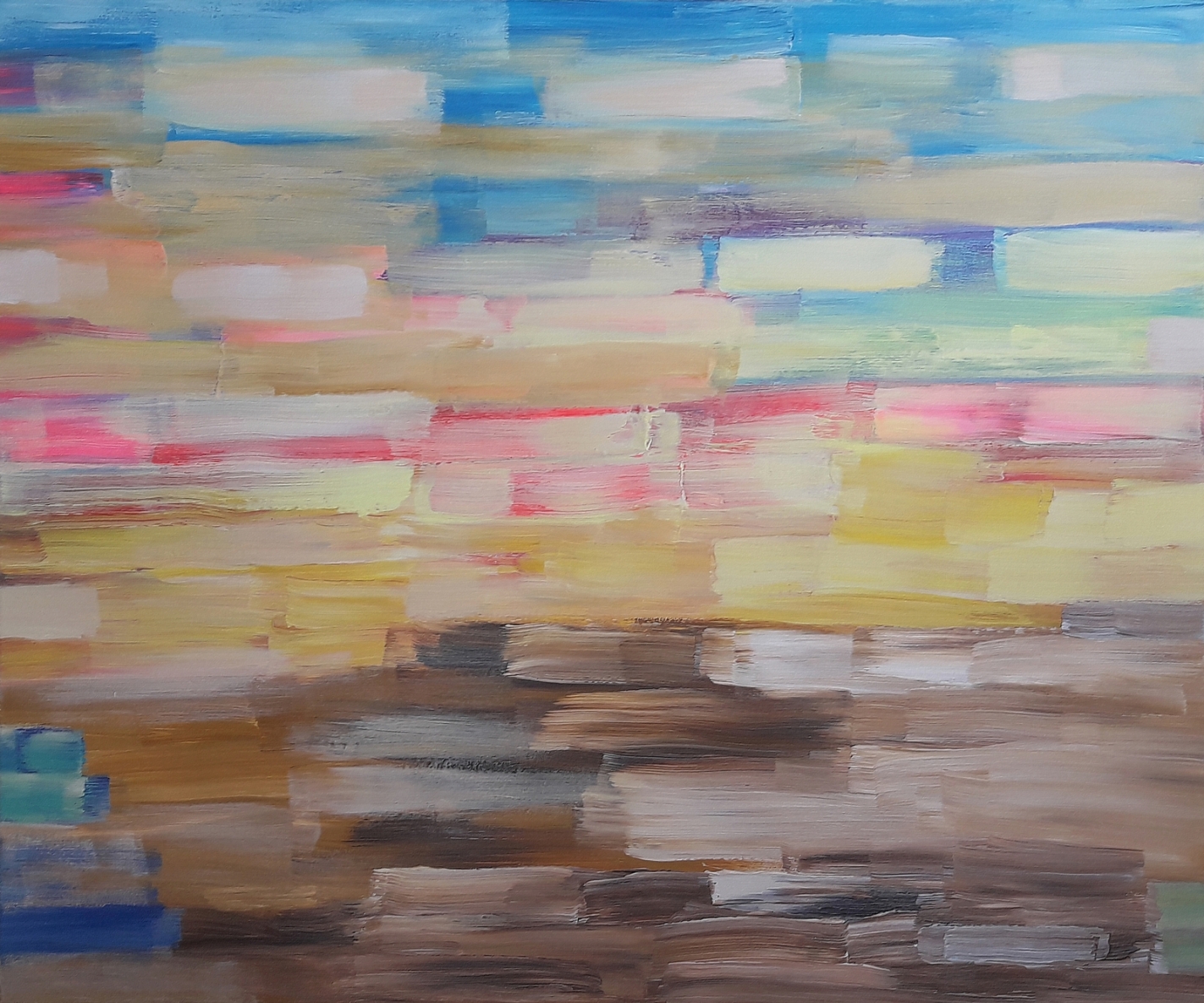 Tiesiog potėpiai, #9, 2021, drobė, akrilas, 100x120cm