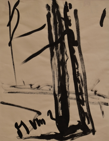 Kadagys, 1989, popierius, tušas, 63x49 cm