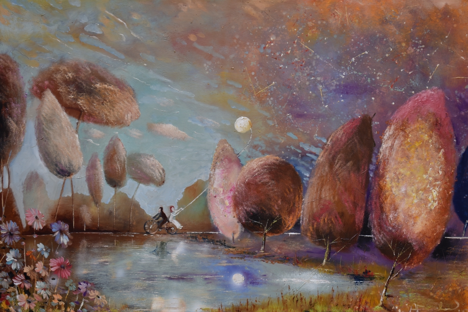 Kai mes būsime jauni, 2024, drobė, aliejus, 80x120 cm