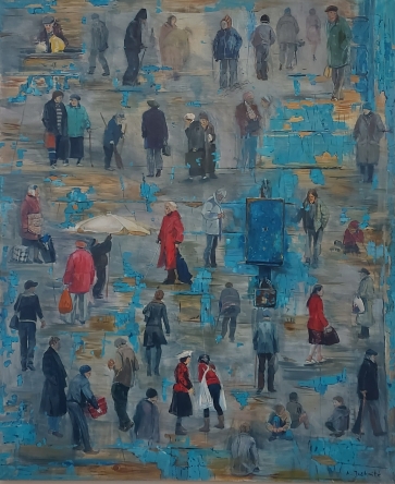 Kalvarijų turgus, 2009, drobė, aliejus,  170x140 cm