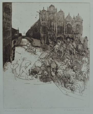 Karnavalas Venecijoje I, 1984, ofortas, 44x36cm