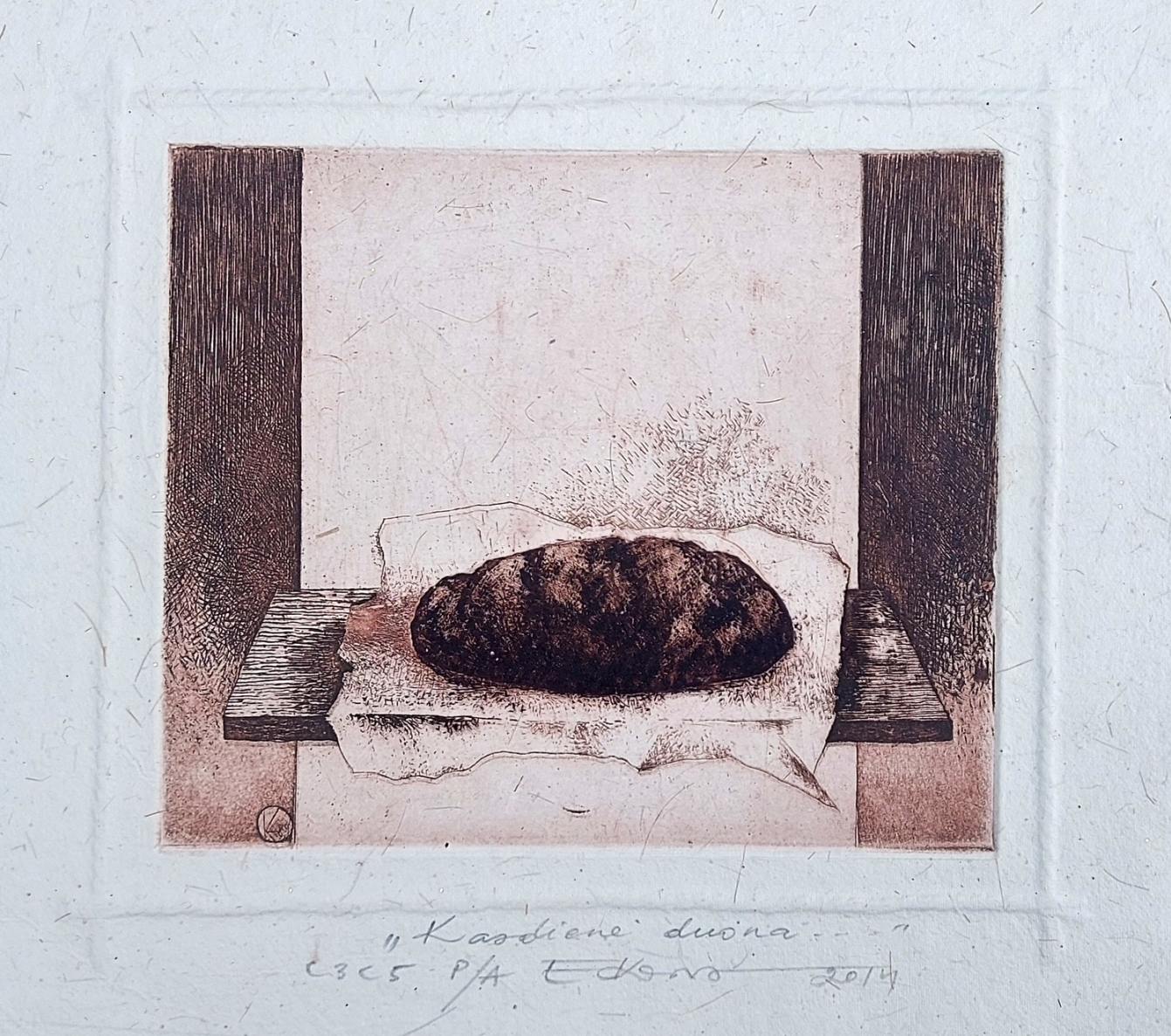 Daily Bread, 2014, etching, E. d. a., 12x15 cm