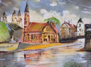 Kaunas, 2026, canvas, oil, 30x40 cm