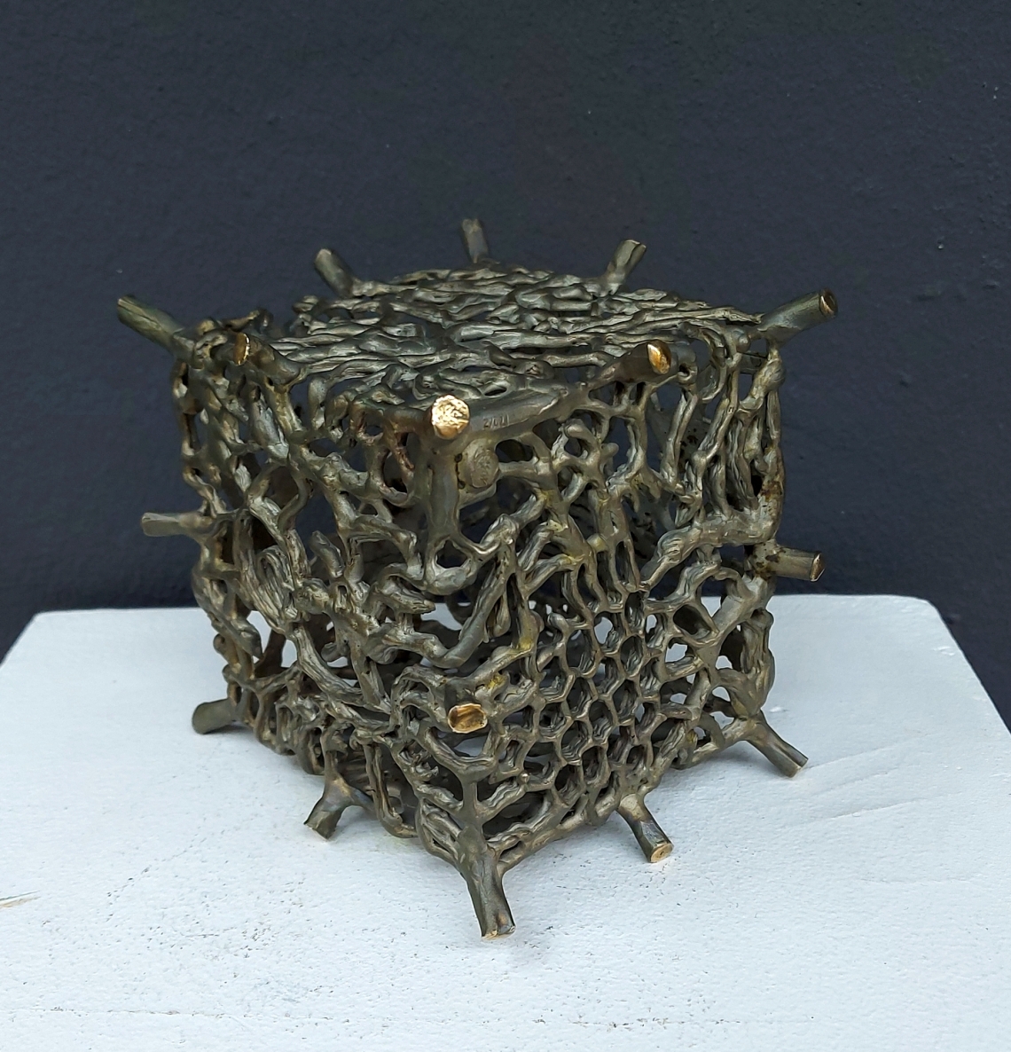 Kitoks vaisius, 2021, bronza, sidabravimas, h 12x11x11 cm 1/1  