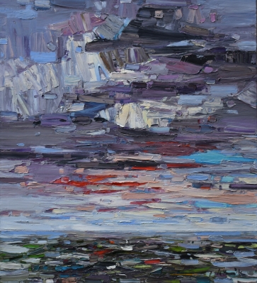 Kompozicija, 2019, drobė, aliejus, 100x90 cm