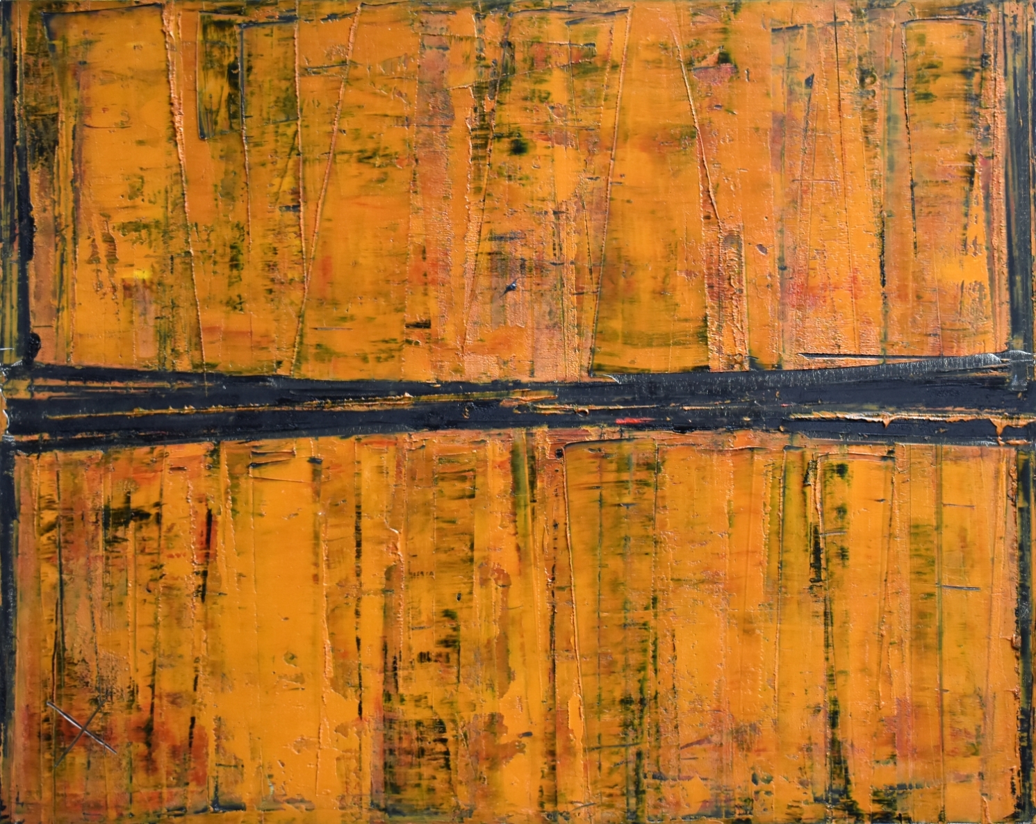 Contact 5, 2018, canvas, oil, 73x92 cm