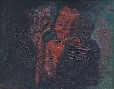 Kortuotojai, 1966, drobė, aliejus, 56x64 cm