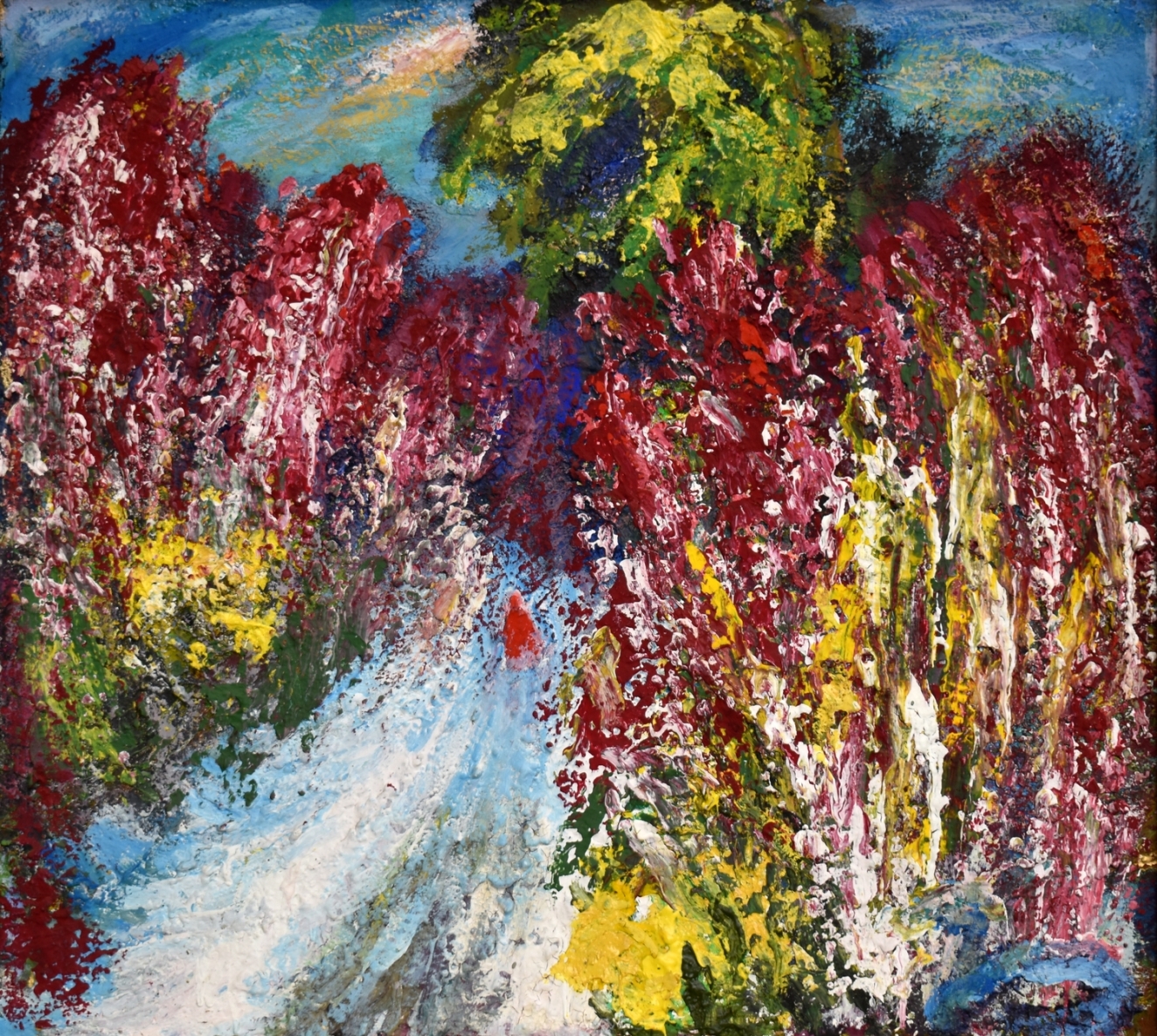 Kovas. Juozapinės,  2001, kartonas, aliejus, 64x71 cm 