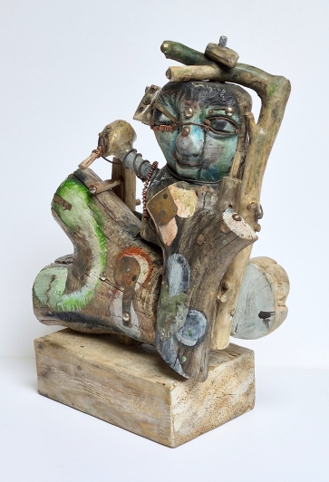 Fighter for the Light, 2013, author's technique, h 44x34x15 cm, 1/1