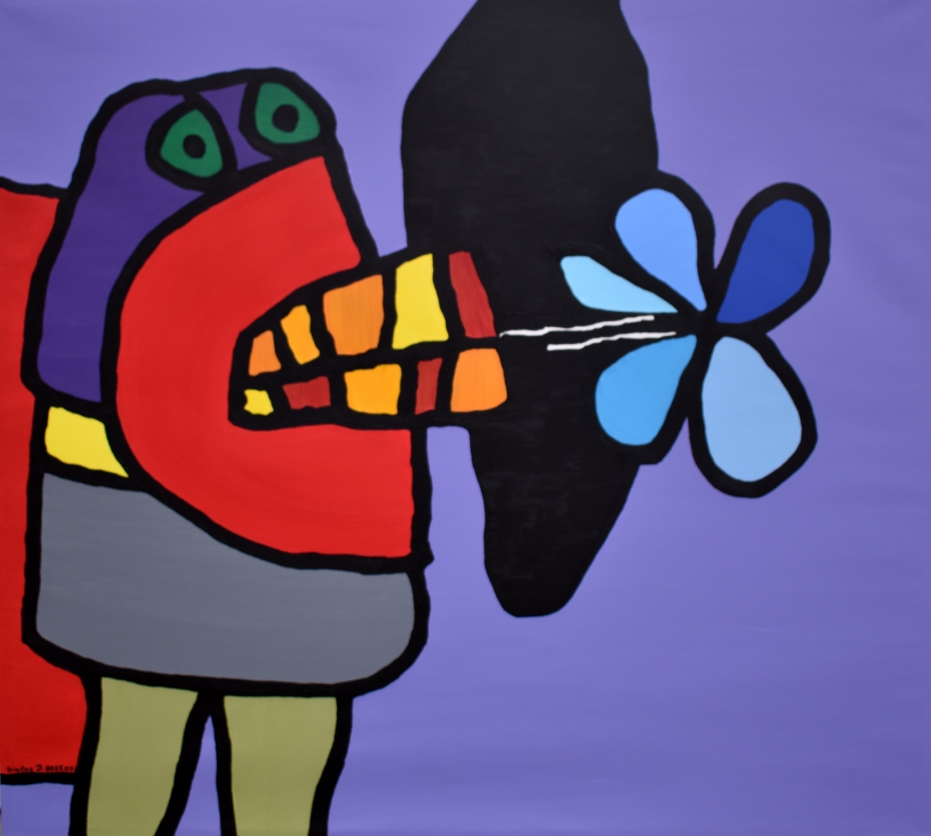 Lagaminas, 2025, drobė, akrilas, 128x142 cm 