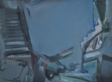 Laiptai, 1982, drobė, aliejus, 75x100 cm