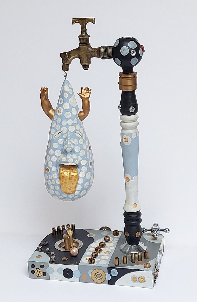 Lašas, 2023, mišri technika, h  58x30x20 cm, 1/1