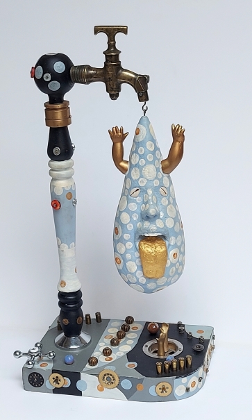 Lašas, 2023, mišri technika, h 58x30x20 cm, 1/1