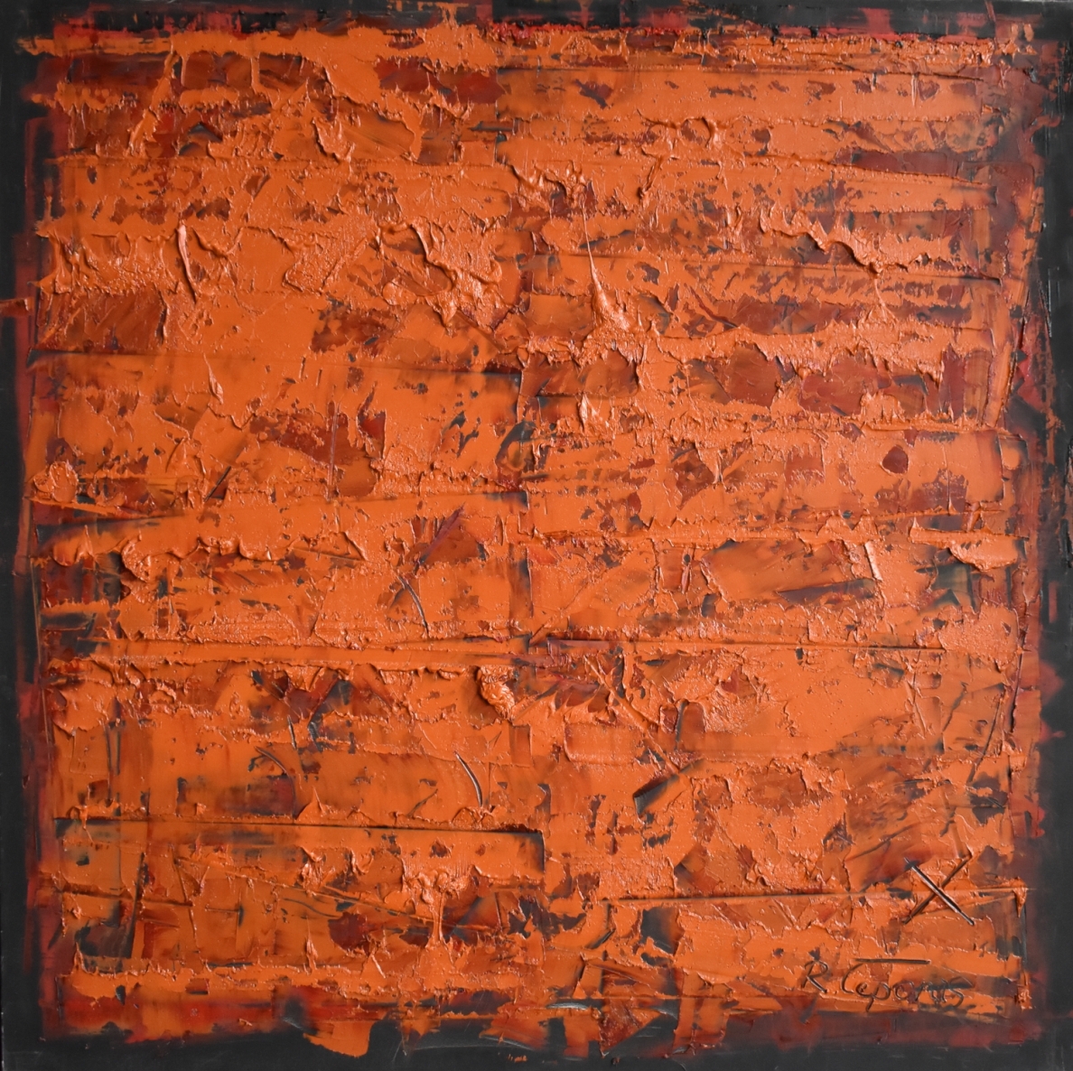 The field, 2019, oil on canvas, 100x100 cm