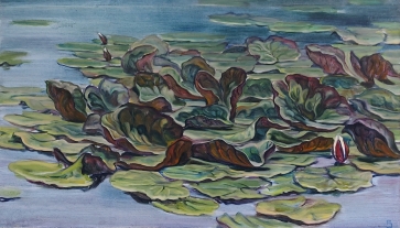 Lelijos 2013, drobė, aliejus, 70x120 cm