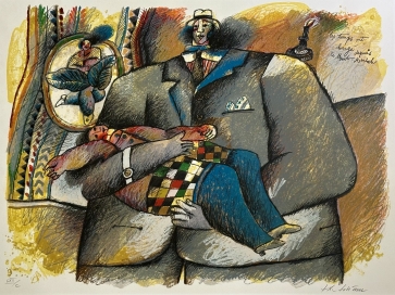 Laikai pasikeitė, XXa., popierius, litografija, LXIIC,  56 x 75 cm