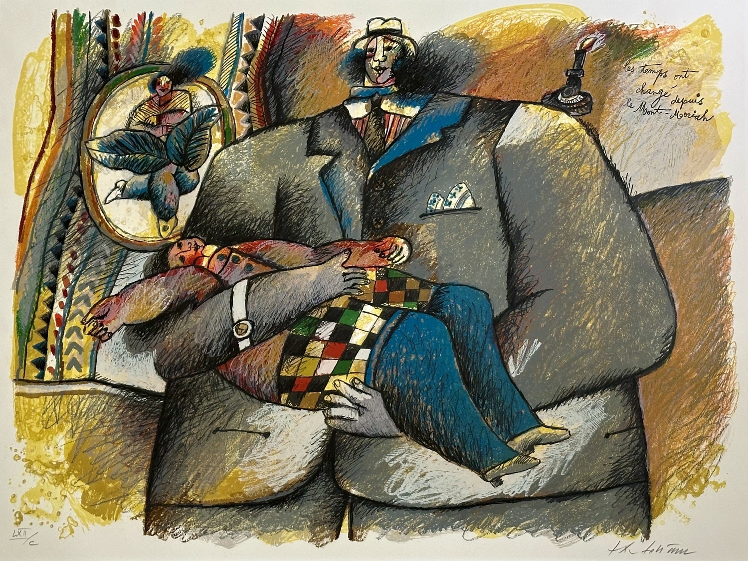 Times Have Changed, 20th century, paper, lithography, LXIIC, 56 x 75 cm