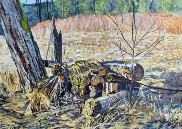 Malkos pamiškėje, 2021 drobė, aliejus, 90x125 cm
