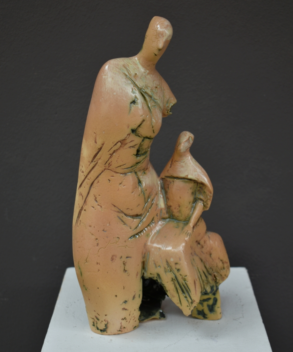 Mother and Child, 2021, terracotta, h 32cm, 1/1