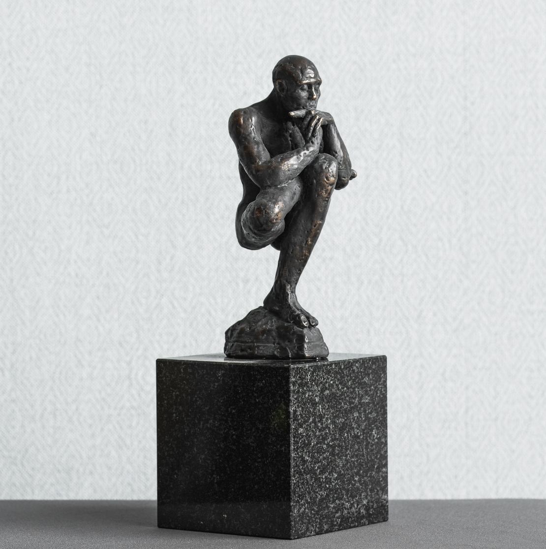 The Thinker, 2019, bronze, granite, 20x10x10 cm 3/14