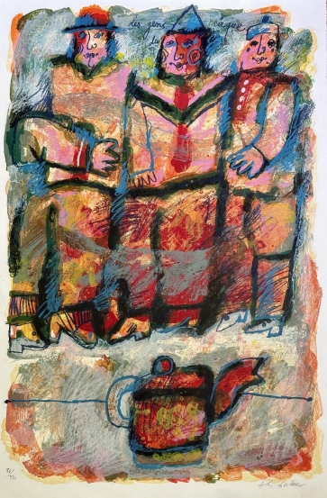 Motinystė,  XXa., popierius, litografija, 90 x 60 cm, 86/150