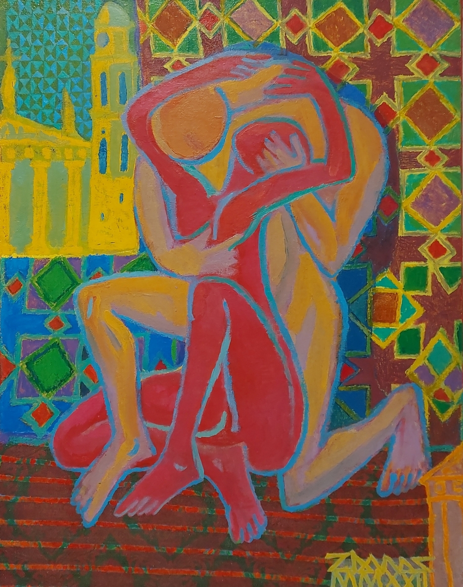 Meilė,  2022, drobė, aliejus, 147x115 cm 