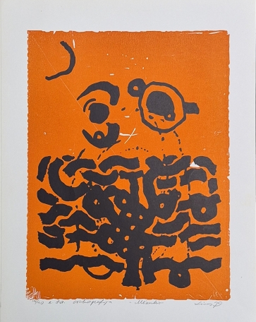 Moon, 1979, e.d.a., zincography, 33x24.5 cm, 14/40