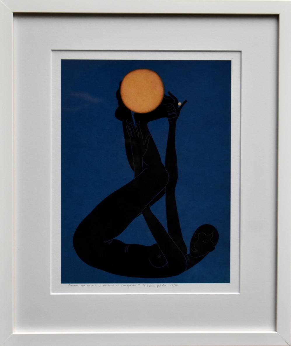 Moon and Star, 2022, paper, giclee, 24x18 cm, 37x31.5 cm, 14/50