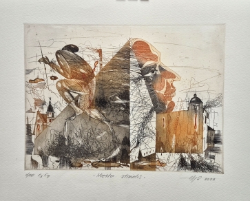 City Memory, 2022, etching, 23x31 cm, 11/100