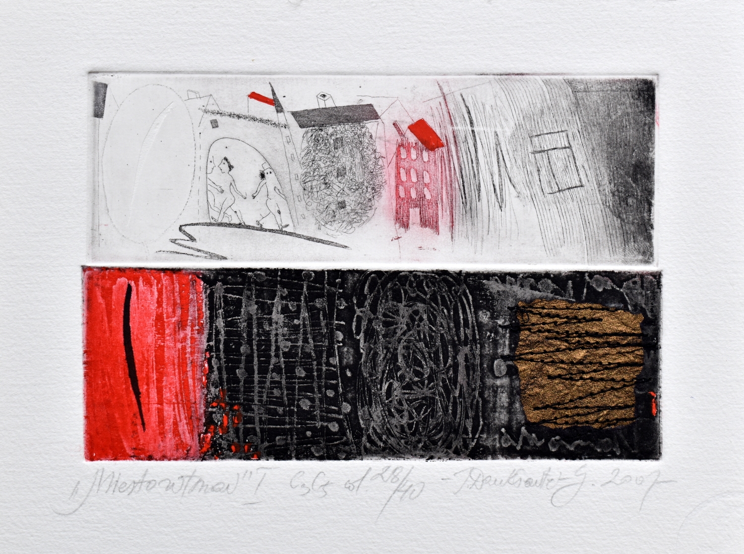 Miesto ritmai, 2007, ofortas, akvatinta, 12x16 cm, 28/40