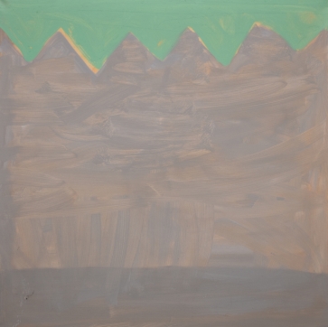 Miškas pilkas, 2018, drobė, aliejus, 90x90 cm