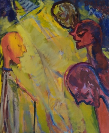 Mokytojas, 2011,  drobė, aliejus,  110x90 cm