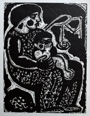 Motinos džiaugsmas, 1976, lino raižinys, 50x37cm