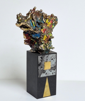 Multicolor, 2024, bronze, acrylic, h 24x13x17 cm 1/1