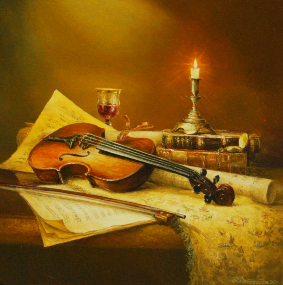 Still life, 2020, pieces, al., 40x40 cm