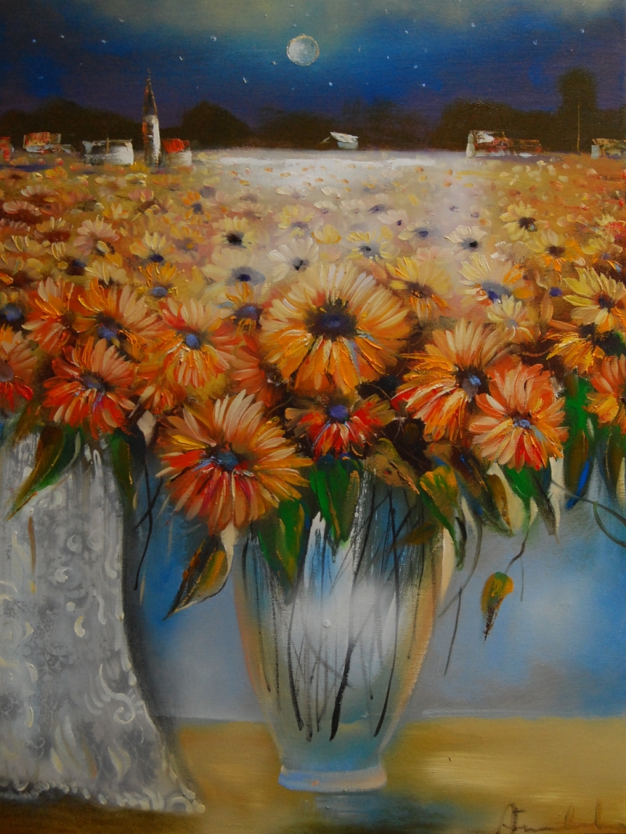 Nakties natiurmortas, 2022, drobė, aliejus, 80x60 cm 