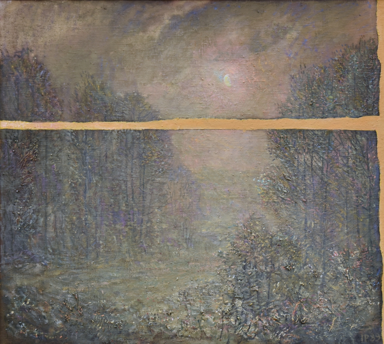 Naktis, 1989, drb., al., 100x114cm