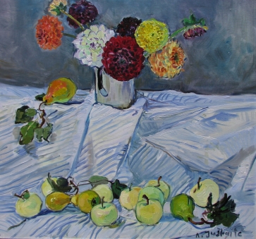 Natiurmortas, 2020, drobė, aliejus, 65x70cm