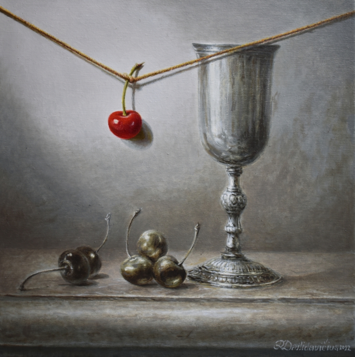 Natiurmortas, 2022, drobė, aliejus, 35x35 cm 