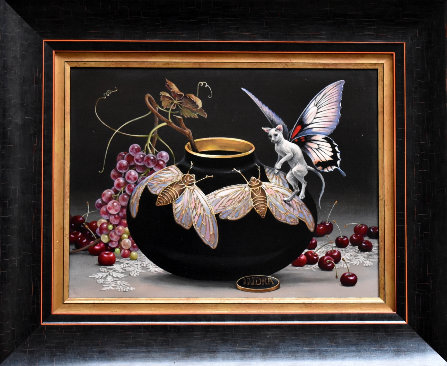 Still Life with a Flying, 2025, canvas, acrylic, 30x40 cm