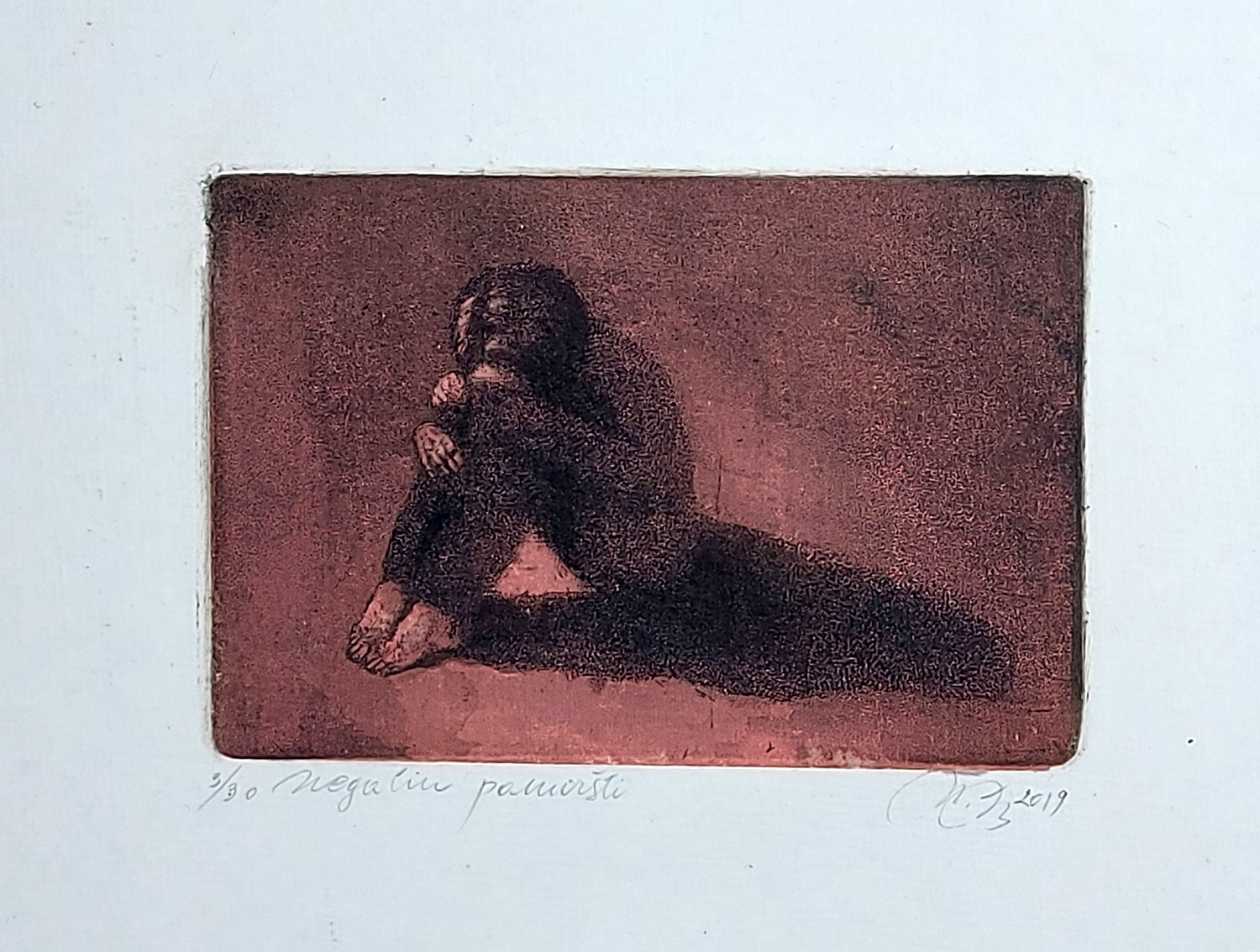 I Can't Forget, 2019, etching, 9x13 cm, 3/30