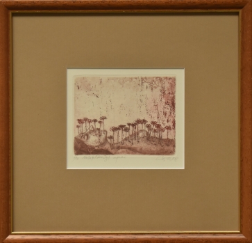 Neišsipildantys sapnai, 2018, ofortas, akvatinta, 10x13cm, rėmelis 29x30cm