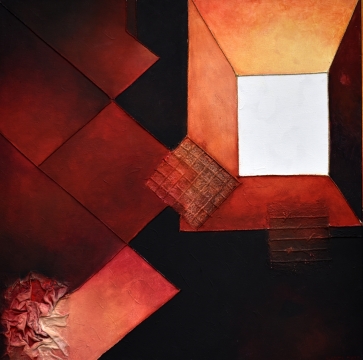 Nespėjau ištarti sudiev, 2021, drobė mišri technika, 70x70 cm