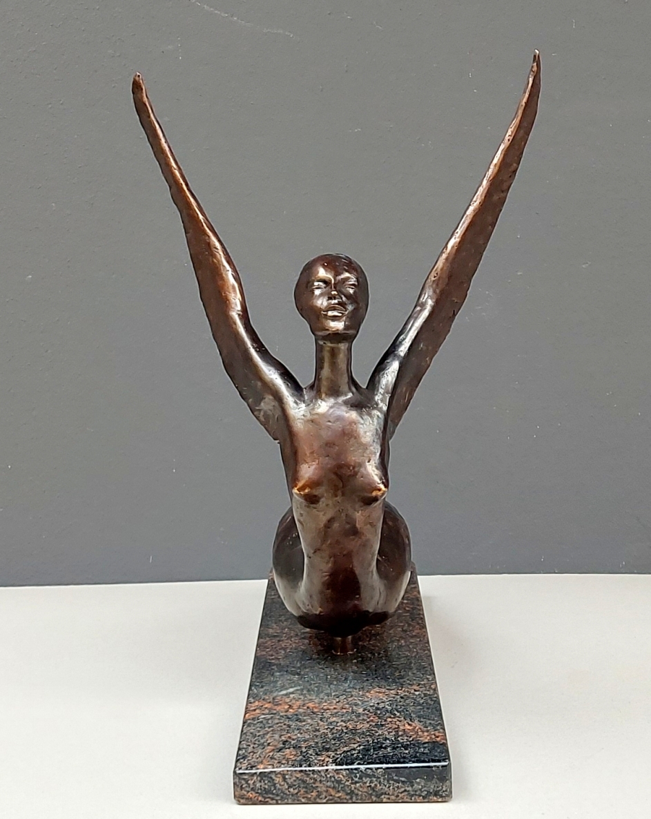 Nymph, 2024, bronze, granite, h 39x41x26.5 cm, 6/10