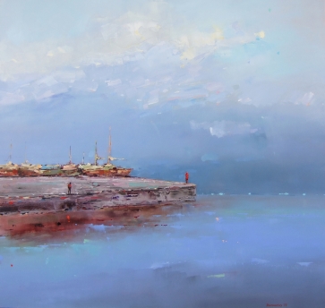 Nuotolis, 2017, drobė, aliejus, 95x90 cm